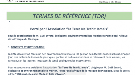 100 poubelles à tri Made in Côte d’Ivoire