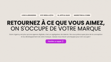 Eziom Agency : Agence Digitale & Branding